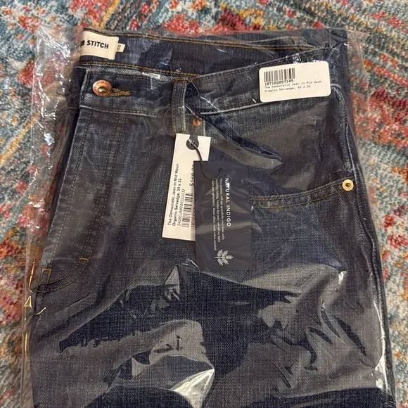 NWT Taylor Stitch The Democratic Jean
in Mid Wash Organic Selvedge - Picture 12 of 15